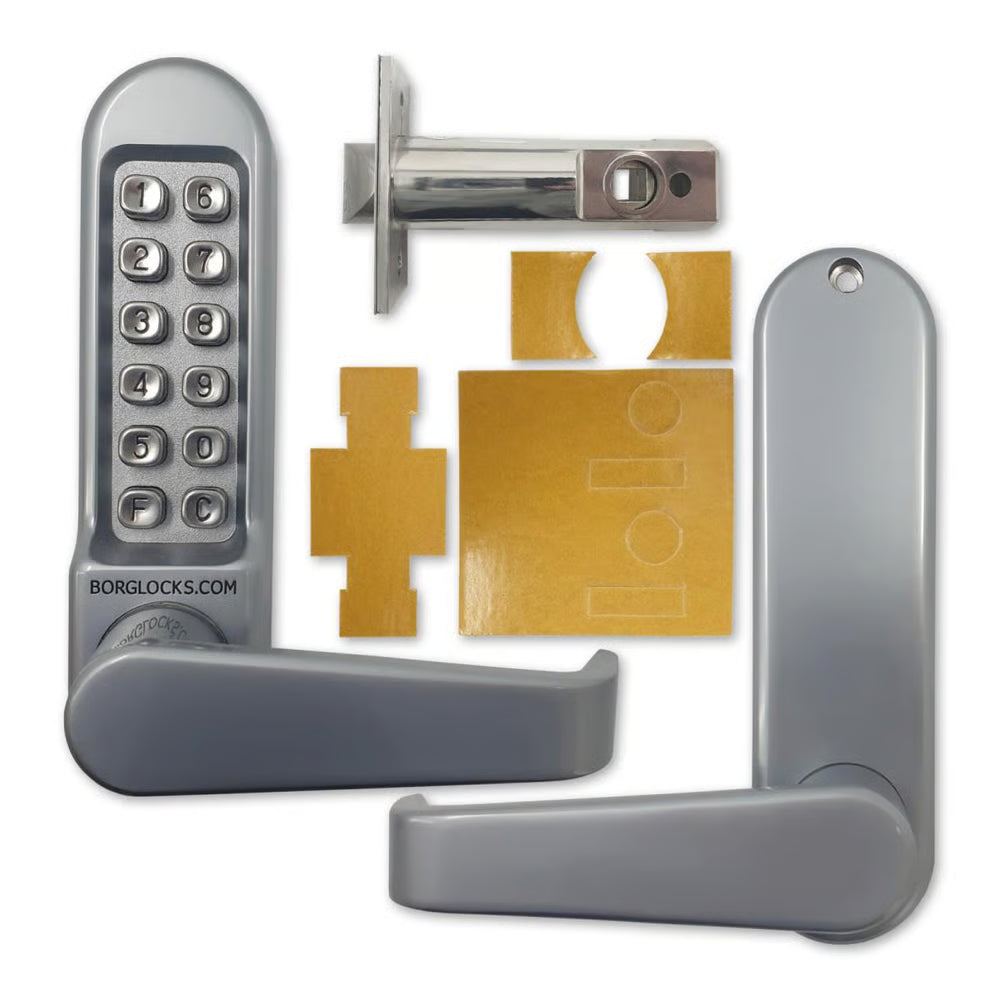 BL5401 FT Fire Tested Tubular Latch Digital Lock with Flat Lever Handle & Passage Mode