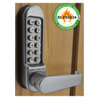 BL5401 FT Fire Tested Tubular Latch Digital Lock with Flat Lever Handle & Passage Mode