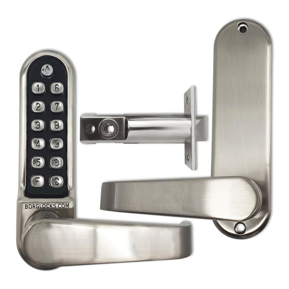 BL5401 ECP Easicode Pro Tubular Latch Digital Lock with Flat Lever Handle & Passage Mode
