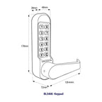 BL5408 Panic Version Digital Lock with Flat Lever Handle & Passage Mode