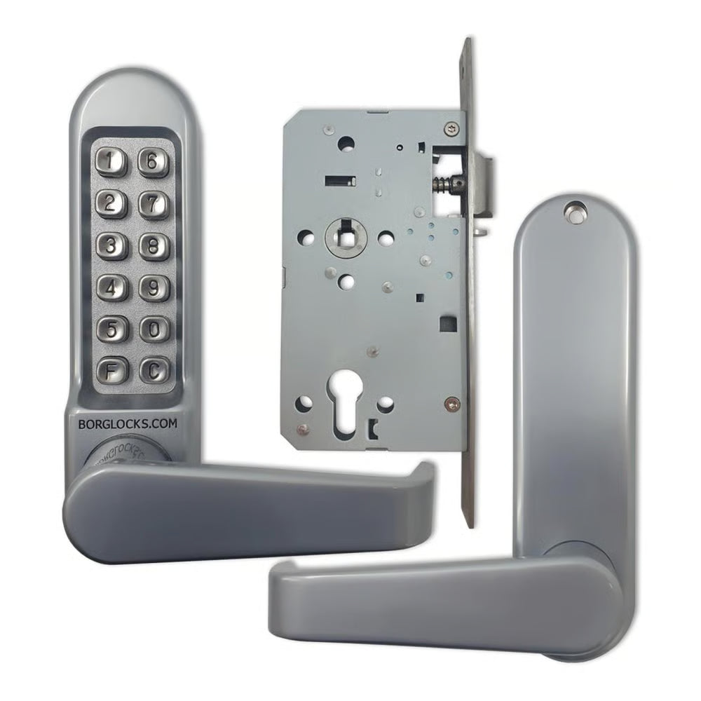 BL5409 Mortice Nightlatch Digital Lock with Flat Lever Handle & Passage Mode