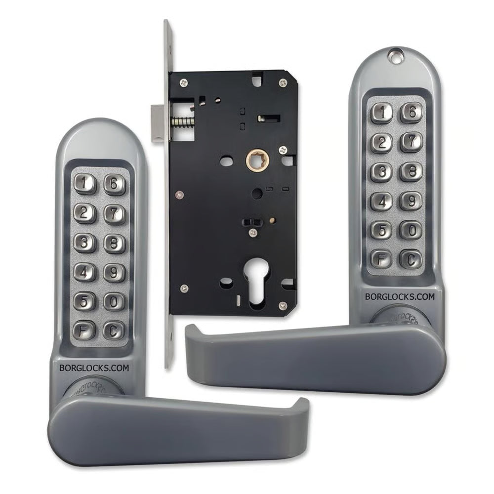 BL5453 Mortice Sashlock Back To Back Digital Lock with Flat Lever Handle & Passage Mode