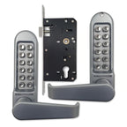 BL5453 Mortice Sashlock Back To Back Digital Lock with Flat Lever Handle & Passage Mode