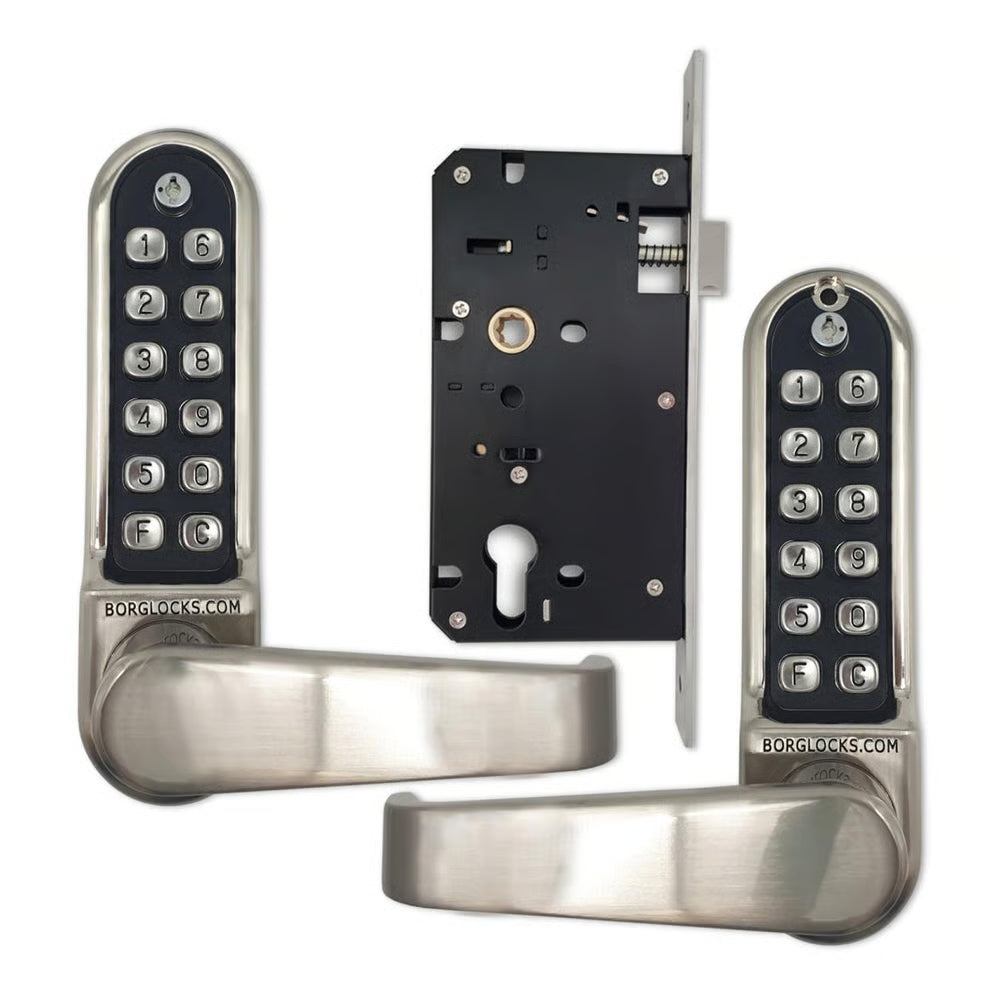 BL5453 ECP Easicode Pro Mortice Sashlock Back To Back Digital Lock with Flat Lever Handle & Passage Mode