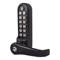 BL5701 ECP MG Easicode Pro Tubular Latch Digital Lock with Flat Lever Handle, Passage Mode & Key Override Marine Grade