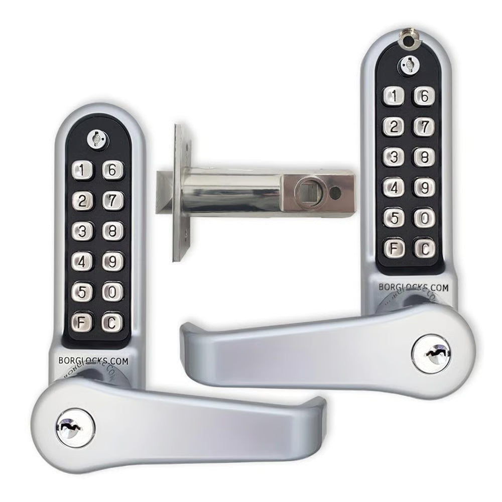 BL5771 ECP Easicode Pro Tubular Latch Back To Back Digital Lock with Flat Lever Handle, Passage Mode & Key Override