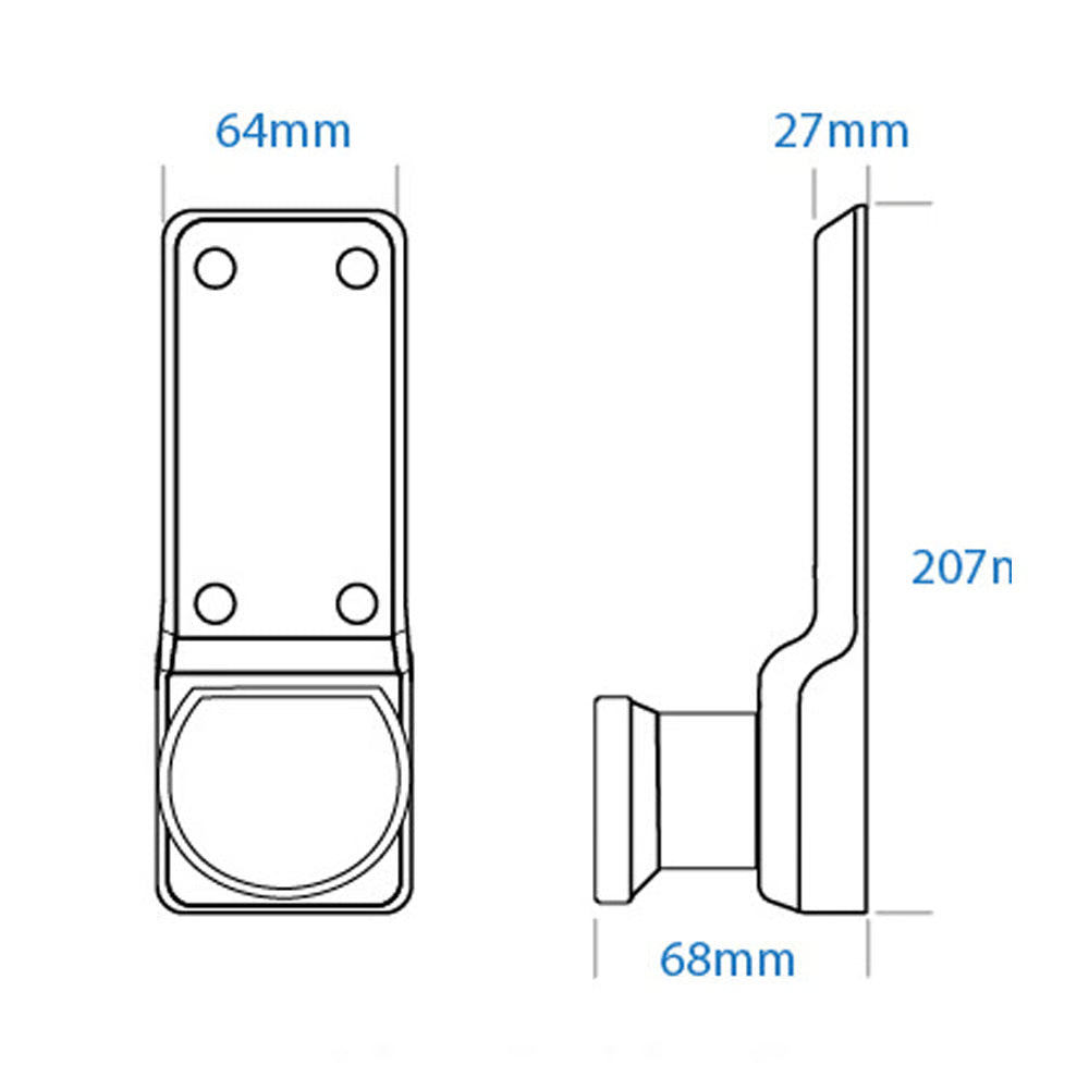 BL7101 ECP Easicode Pro Tubular Latch Digital Lock with Knob Turn
