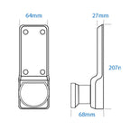 BL7101 ECP Easicode Pro Tubular Latch Digital Lock with Knob Turn