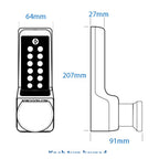 BL7103 ECP Easicode Pro Mortice Sashlock Digital Lock with Knob Turn