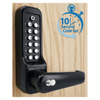 BL7700 ECP MG Easicode Pro Front & Back Plates Digital Lock with Lever Handle & Key Override Marine Grade