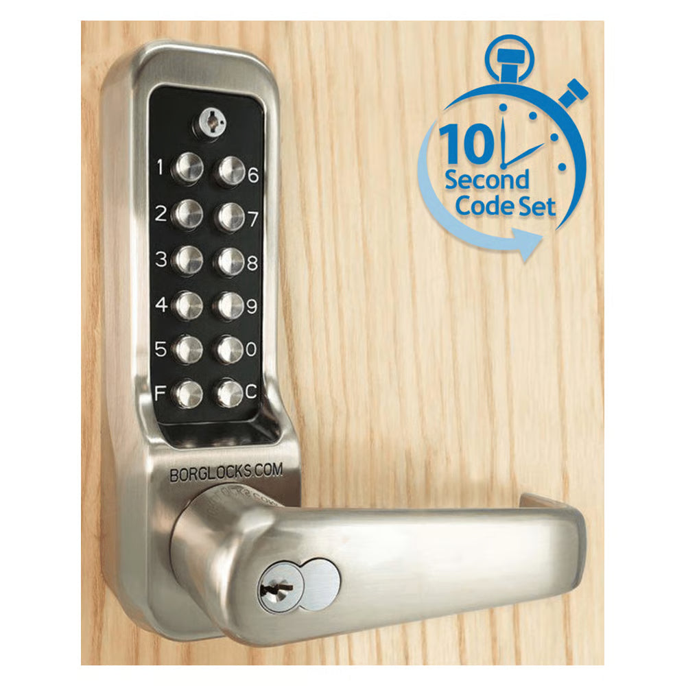 BL7700 ECP Easicode Pro Front & Back Plates Digital Lock with Lever Handle & Key Override