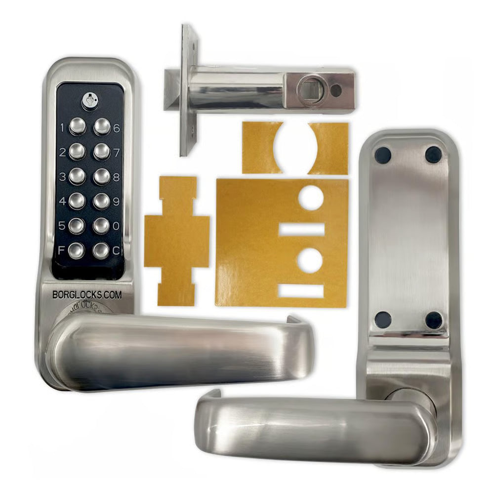 BL7701 ECP FT Easicode Pro Fire Tested Tubular Latch Digital Lock with Lever Handle & Key Override
