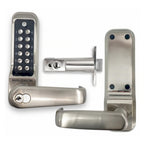 BL7701 ECP Easicode Pro Tubular Latch Digital Lock with Lever Handle & Key Override