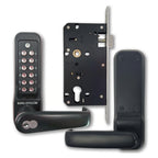 BL7703 ECP MG Easicode Pro Mortice Sashlock Digital Lock with Lever Handle & Key Override Marine Grade
