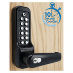 BL7703 ECP MG Easicode Pro Mortice Sashlock Digital Lock with Lever Handle & Key Override Marine Grade