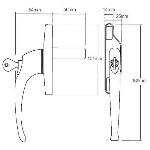 Cadenza Locking Window Espag Blade Handle