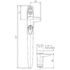 Virage Locking Cockspur Handles for UPVC or Wooden Casement Windows