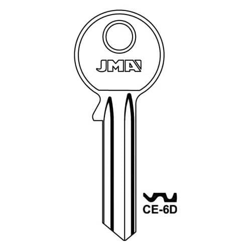 CE-6D Cylinder Key Blank