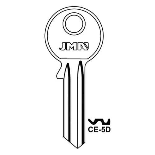 CE-5D Cylinder Key Blank