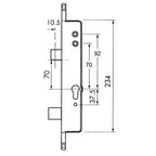 Surelock Copy Multipoint Gearbox - Lift Lever or Double Spindle