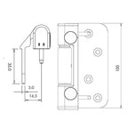 Challenger 3D Composite Door Hinge