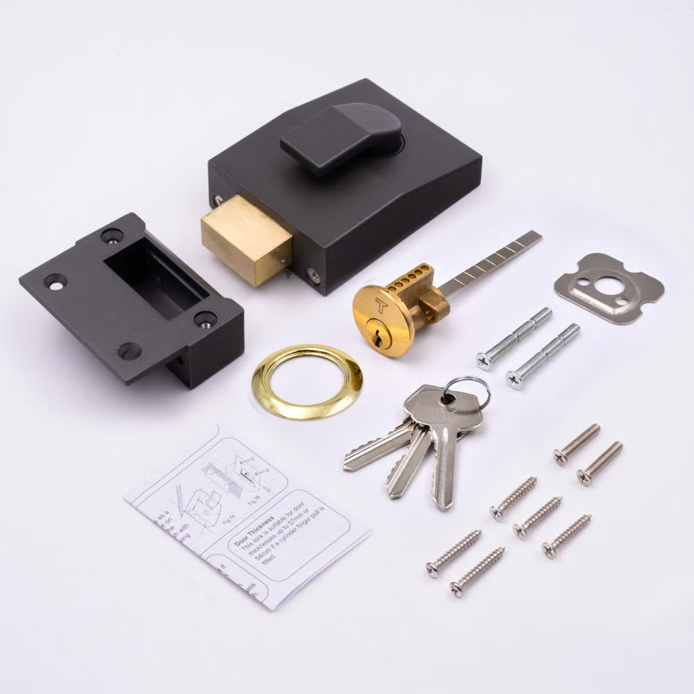 6 Pin Modern Deadbolt Rim Nightlatch