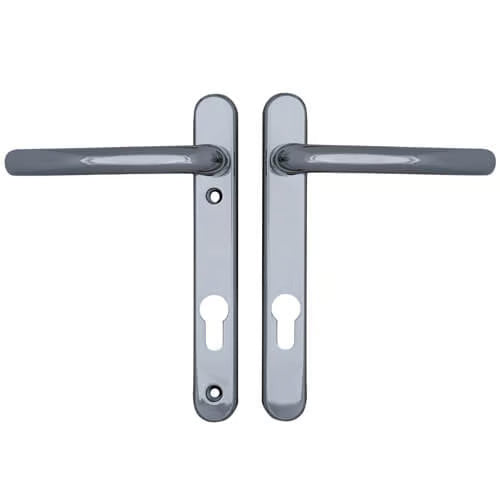 Windsor Lever Lever UPVC Multipoint Door Handles - 92mm PZ Sprung 122mm Screw Centres