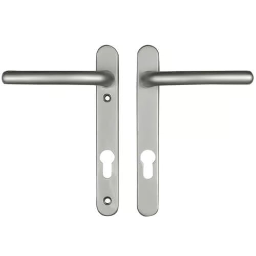 Windsor Lever Lever UPVC Multipoint Door Handles - 92mm PZ Sprung 122mm Screw Centres