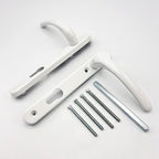 Windsor Lever Lever UPVC Multipoint Door Handles - 92mm PZ Sprung 122mm Screw Centres