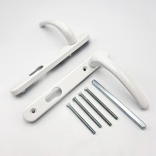 Windsor Lever Lever UPVC Multipoint Door Handles - 92mm PZ Sprung 122mm Screw Centres
