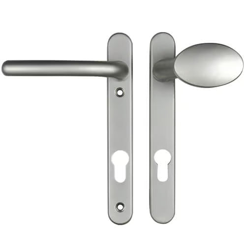 Windsor Lever Moveable Pad UPVC Multipoint Door Handles - 92mm PZ Sprung 122mm Screw Centres