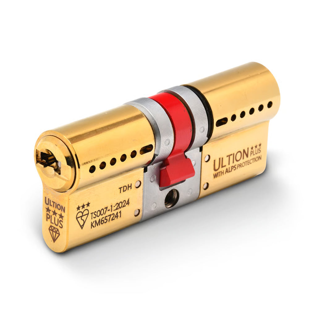 ALPS Plus Euro Double Cylinders British Standard Kitemarked TS007 3* Brass or Chrome