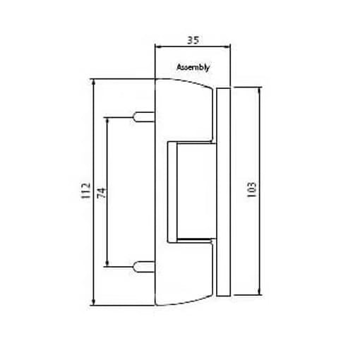 Haven Butt Hinge for UPVC Doors