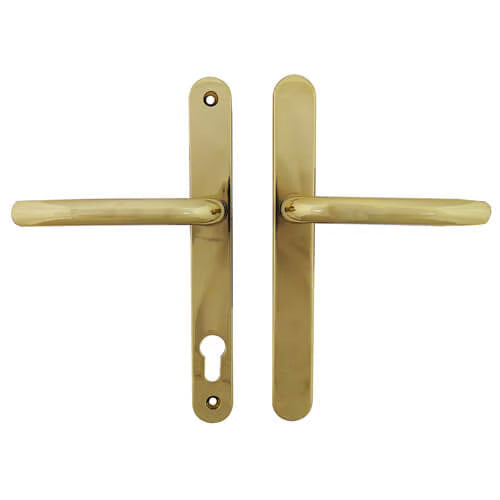 Balmoral Blank Lever Lever UPVC Multipoint Door Handles - 92mm PZ Sprung 212mm Screw Centres