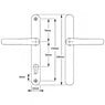 Balmoral Blank Lever Lever UPVC Multipoint Door Handles - 92mm PZ Sprung 212mm Screw Centres