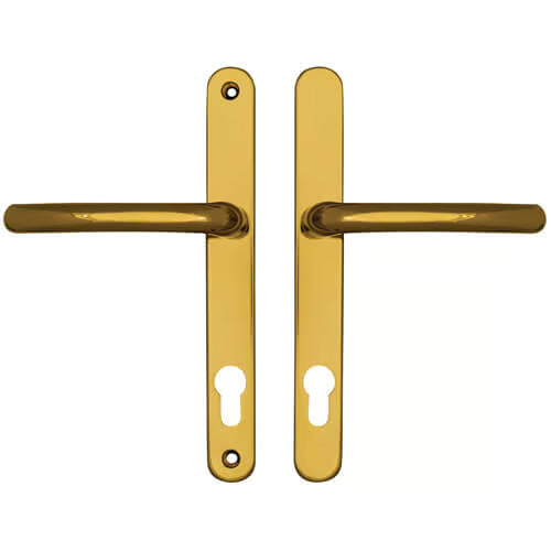 Balmoral Lever Lever UPVC Multipoint Door Handles - 92mm PZ Sprung 212mm Screw Centres