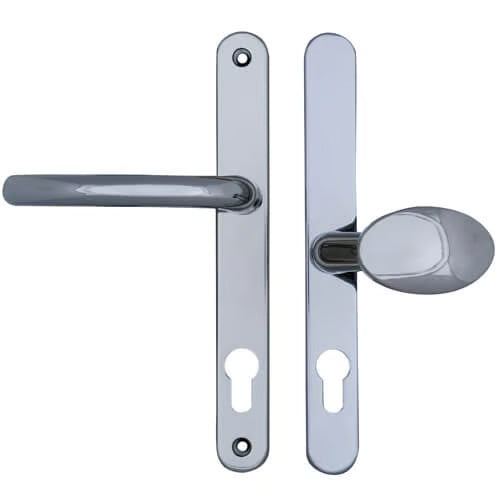 Balmoral Lever Moveable Pad UPVC Multipoint Door Handles - 92mm/62mm PZ Sprung 212mm Screw Centres