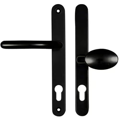 Balmoral Lever Moveable Pad UPVC Multipoint Door Handles - 92mm/62mm PZ Sprung 212mm Screw Centres