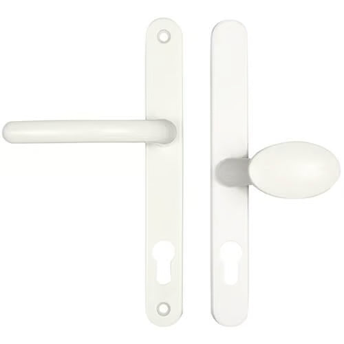 Balmoral Lever Moveable Pad UPVC Multipoint Door Handles - 92mm/62mm PZ Sprung 212mm Screw Centres
