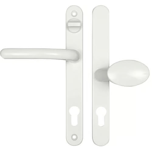 Balmoral Lever Moveable Pad UPVC Multipoint Door Handles - with Snib 92mm/62mm Sprung 212mm Screw Centres