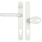 Balmoral Lever Moveable Pad UPVC Multipoint Door Handles - with Snib 92mm/62mm Sprung 212mm Screw Centres