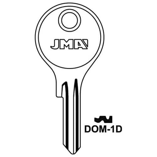 DOM-1D Cylinder Key Blank