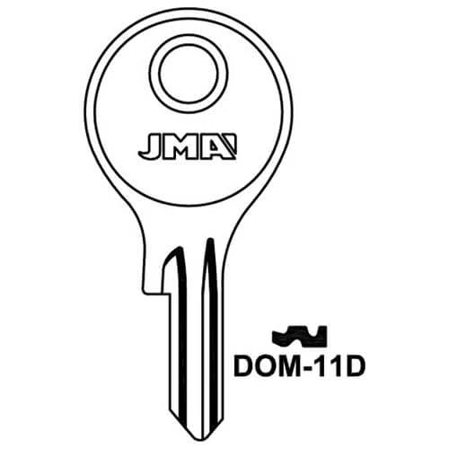 DOM-11D Cylinder Key Blank