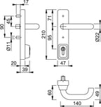Lever Operated Outside Access Device