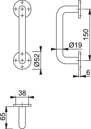 Concealed Screw Fixing Pull Handle