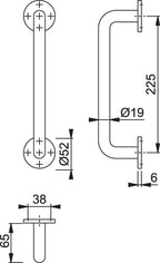 Concealed Screw Fixing Pull Handle