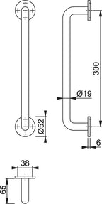 Concealed Screw Fixing Pull Handle