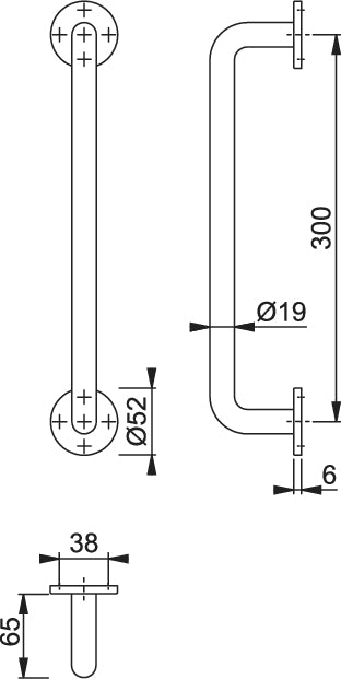Concealed Screw Fixing Pull Handle