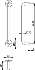 Concealed Screw Fixing Pull Handle