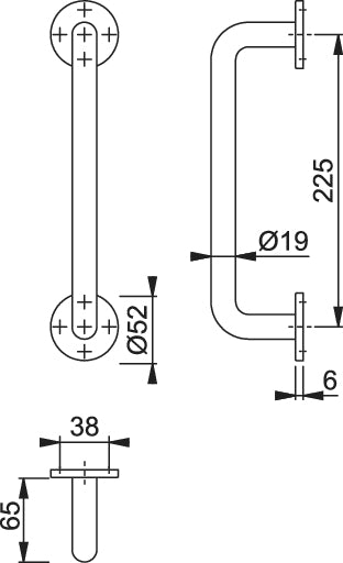 Concealed Screw / Bolt Fixed Pull Handle